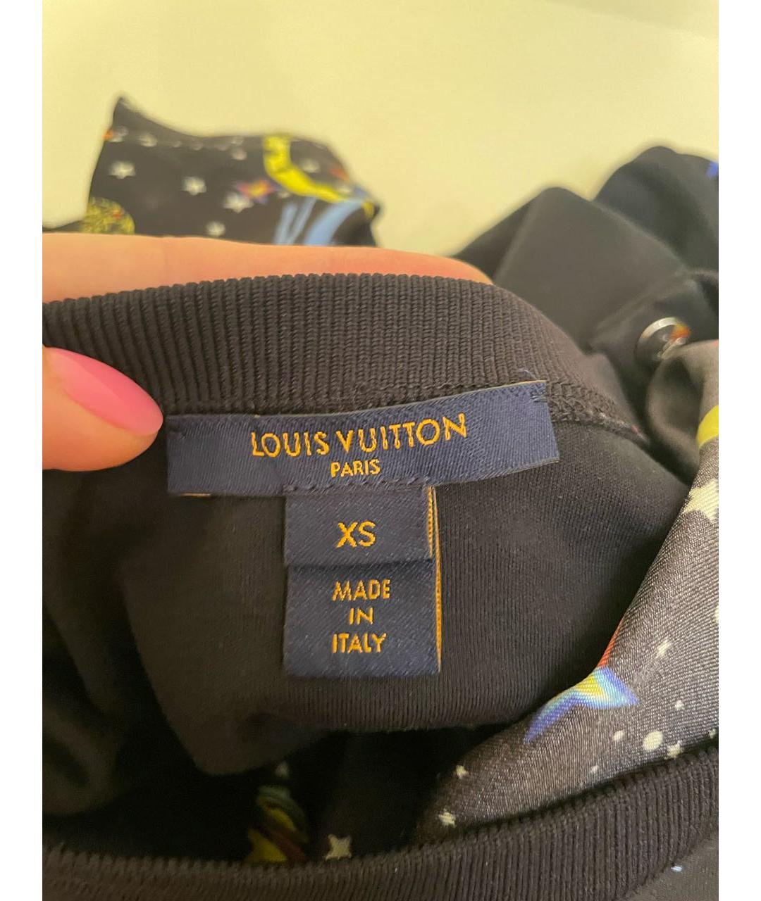 LOUIS VUITTON Мульти шелковая футболка, фото 3