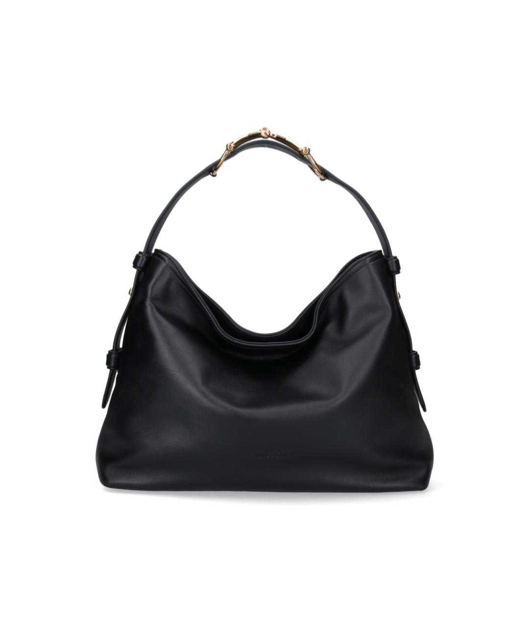 GUCCI Черная кожаная сумка тоут, фото 1