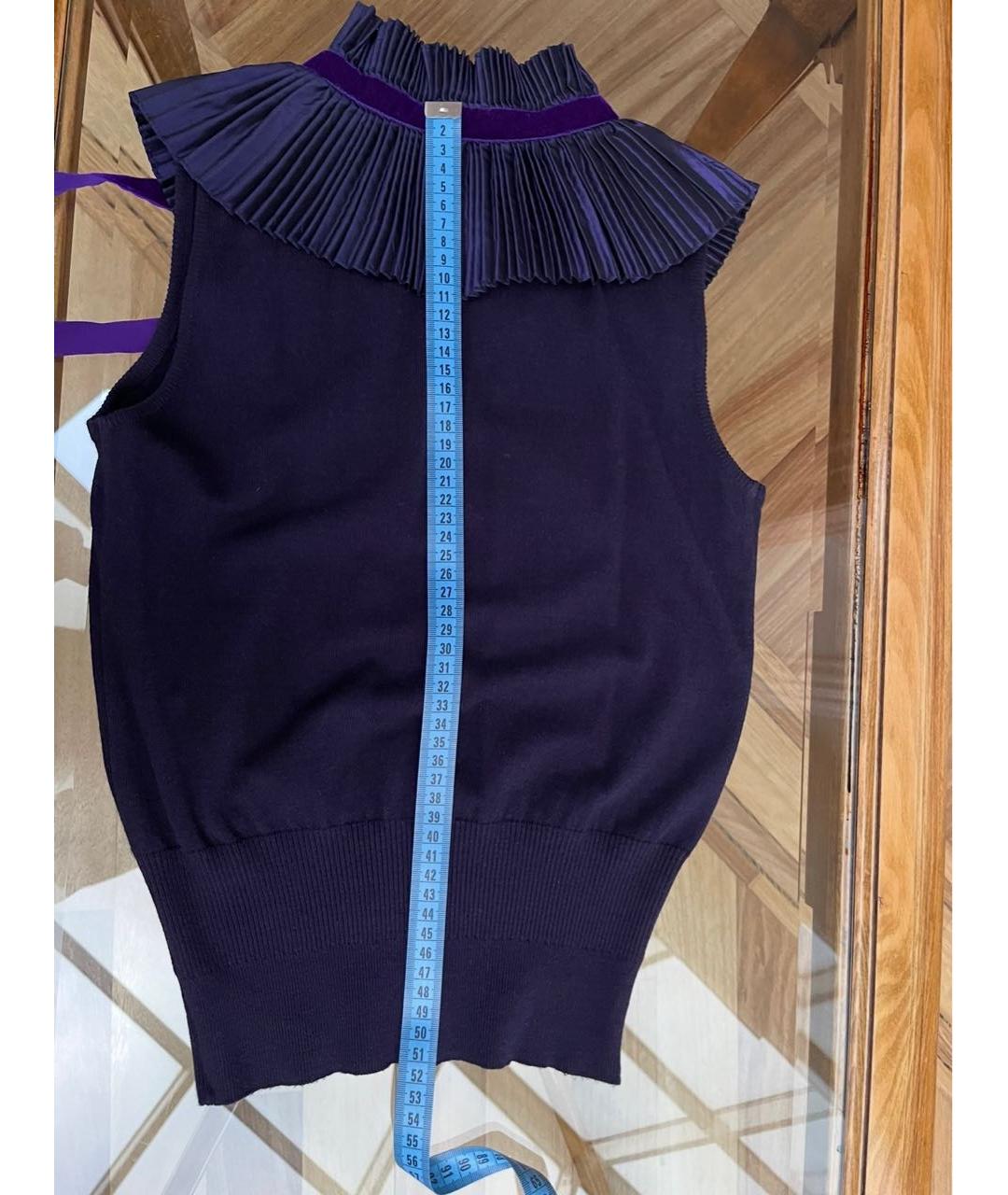 ETRO Фиолетовая вискозная блузы, фото 4