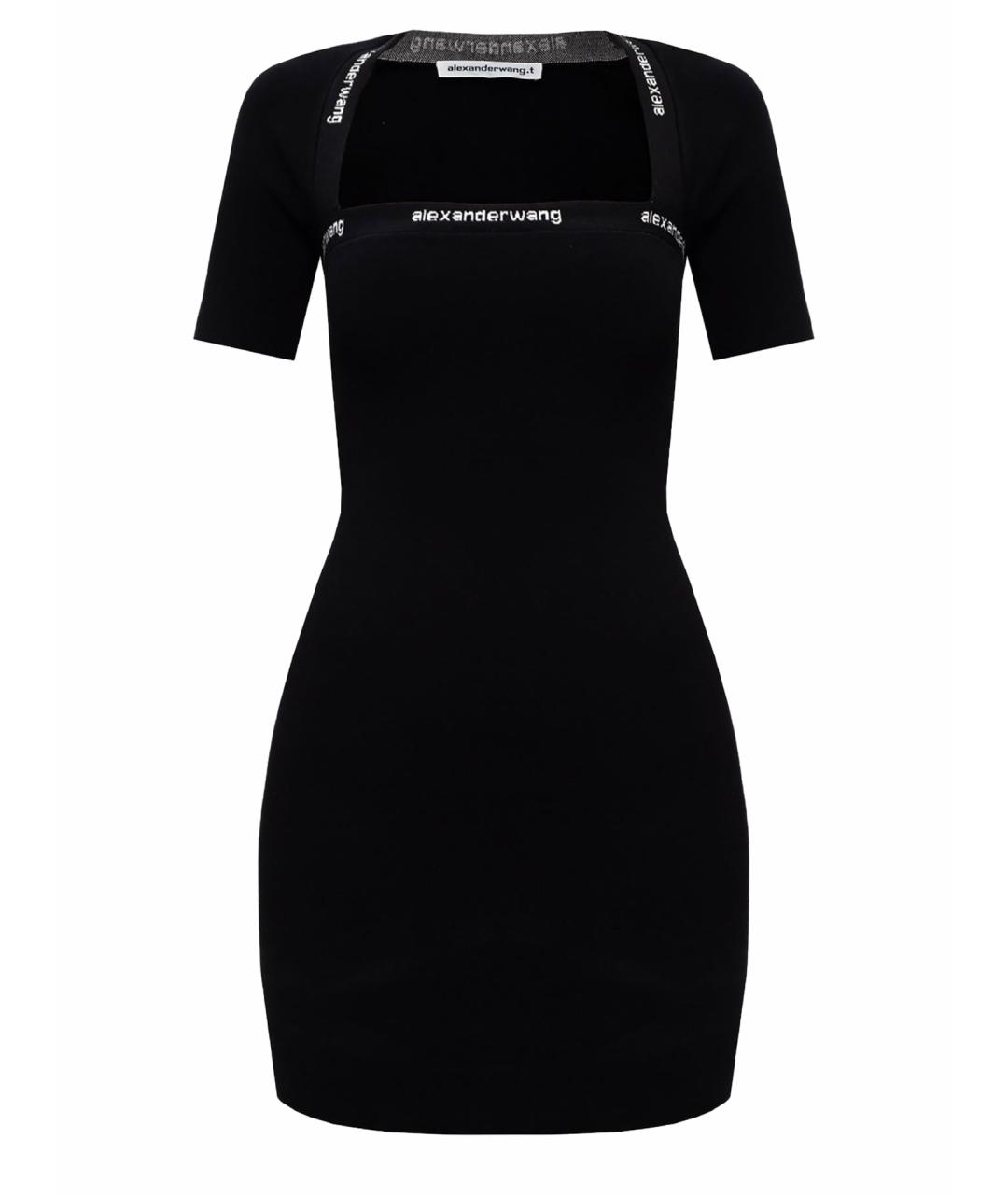 ALEXANDER WANG Черное вискозное платье, фото 1