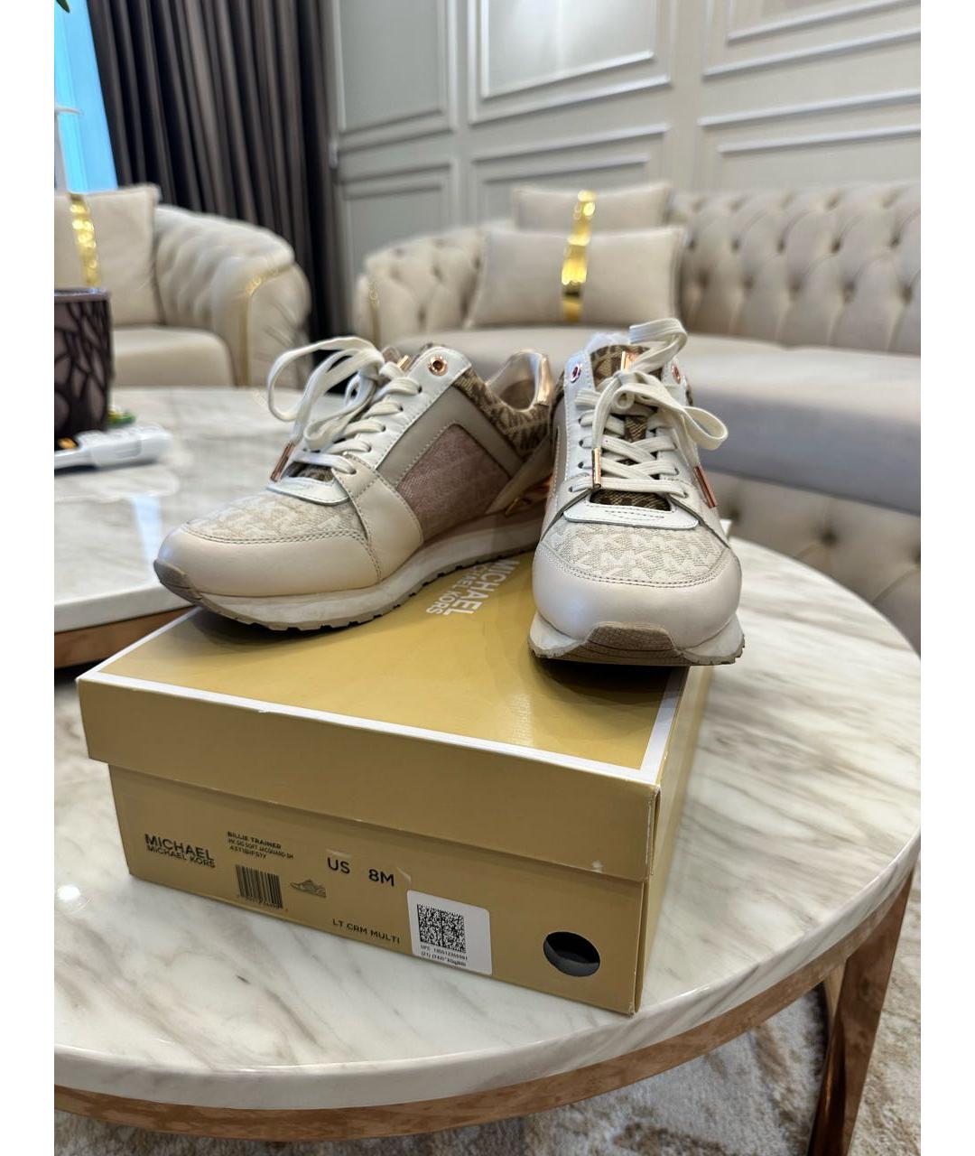 MICHAEL KORS Бежевые кроссовки, фото 3