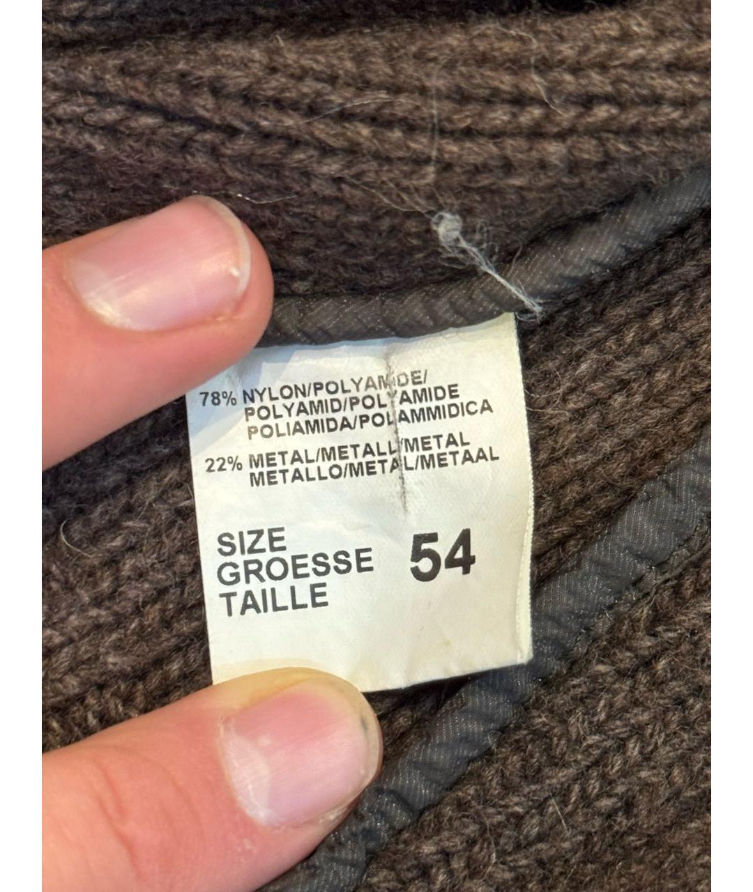 ARMANI COLLEZIONI Коричневая шерстяная куртка, фото 3