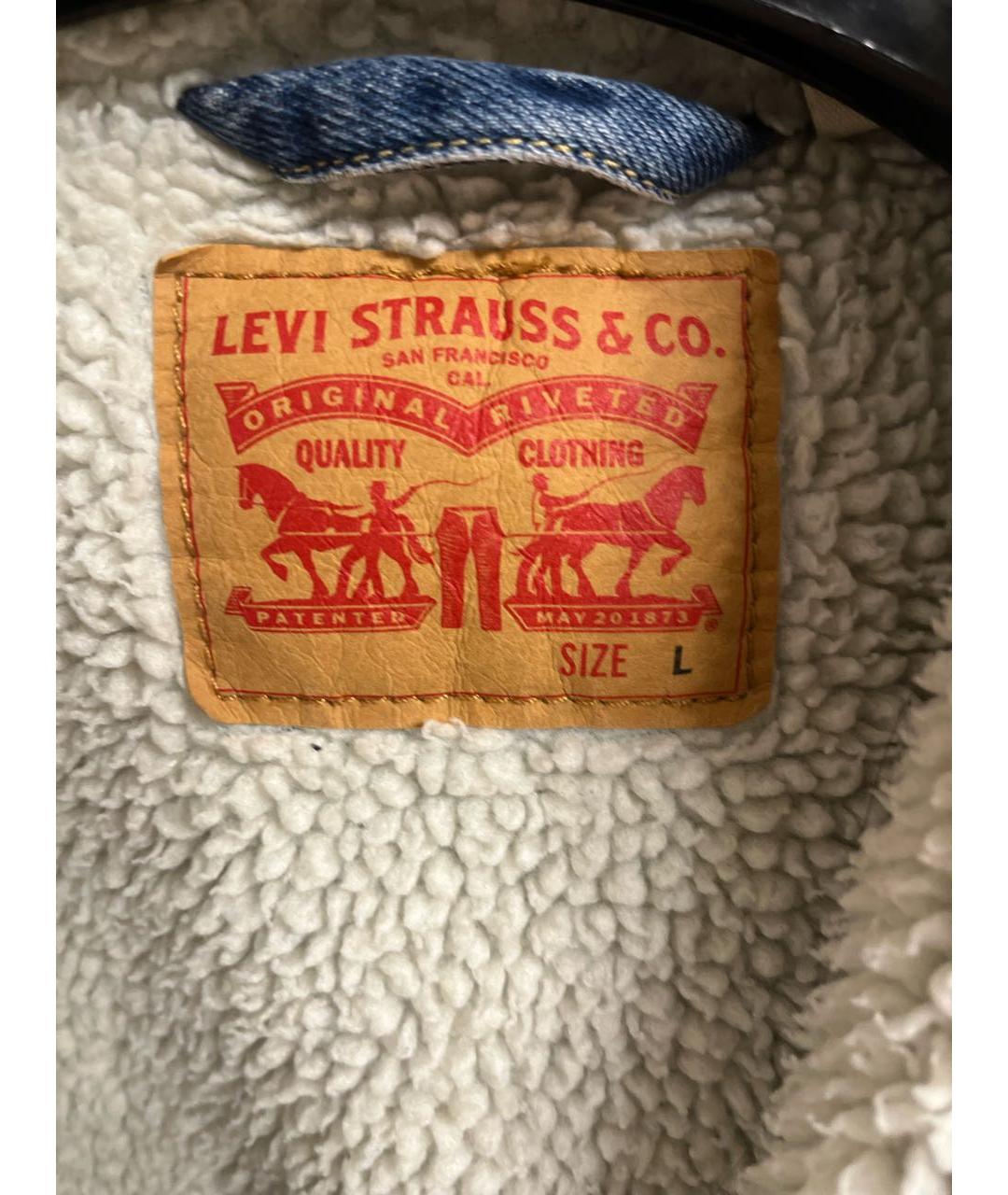 LEVI'S Синяя деним куртка, фото 3