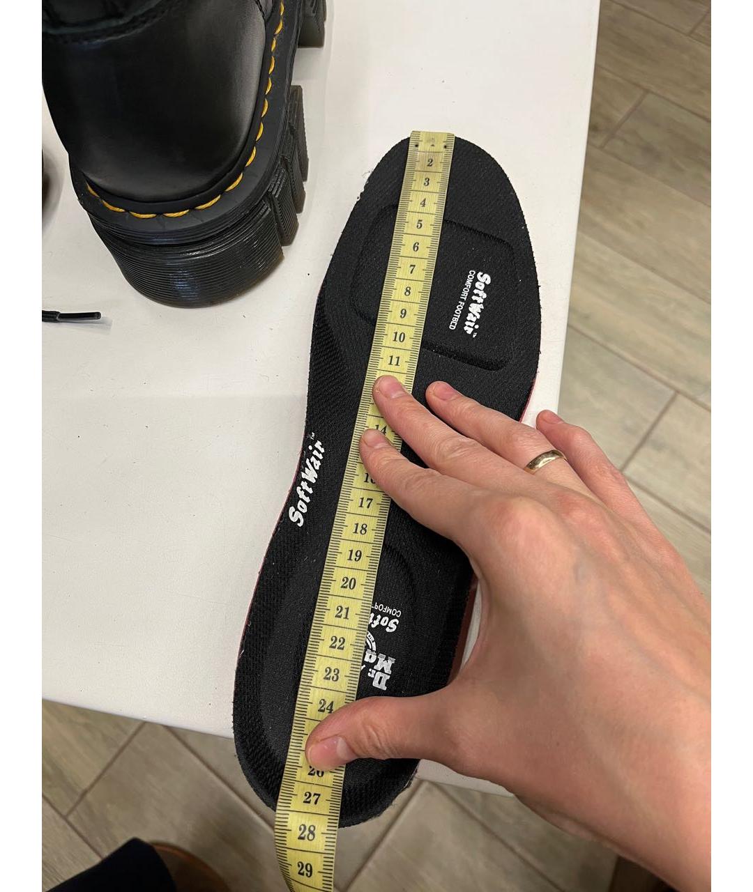 DR. MARTENS Черные кожаные ботинки, фото 8