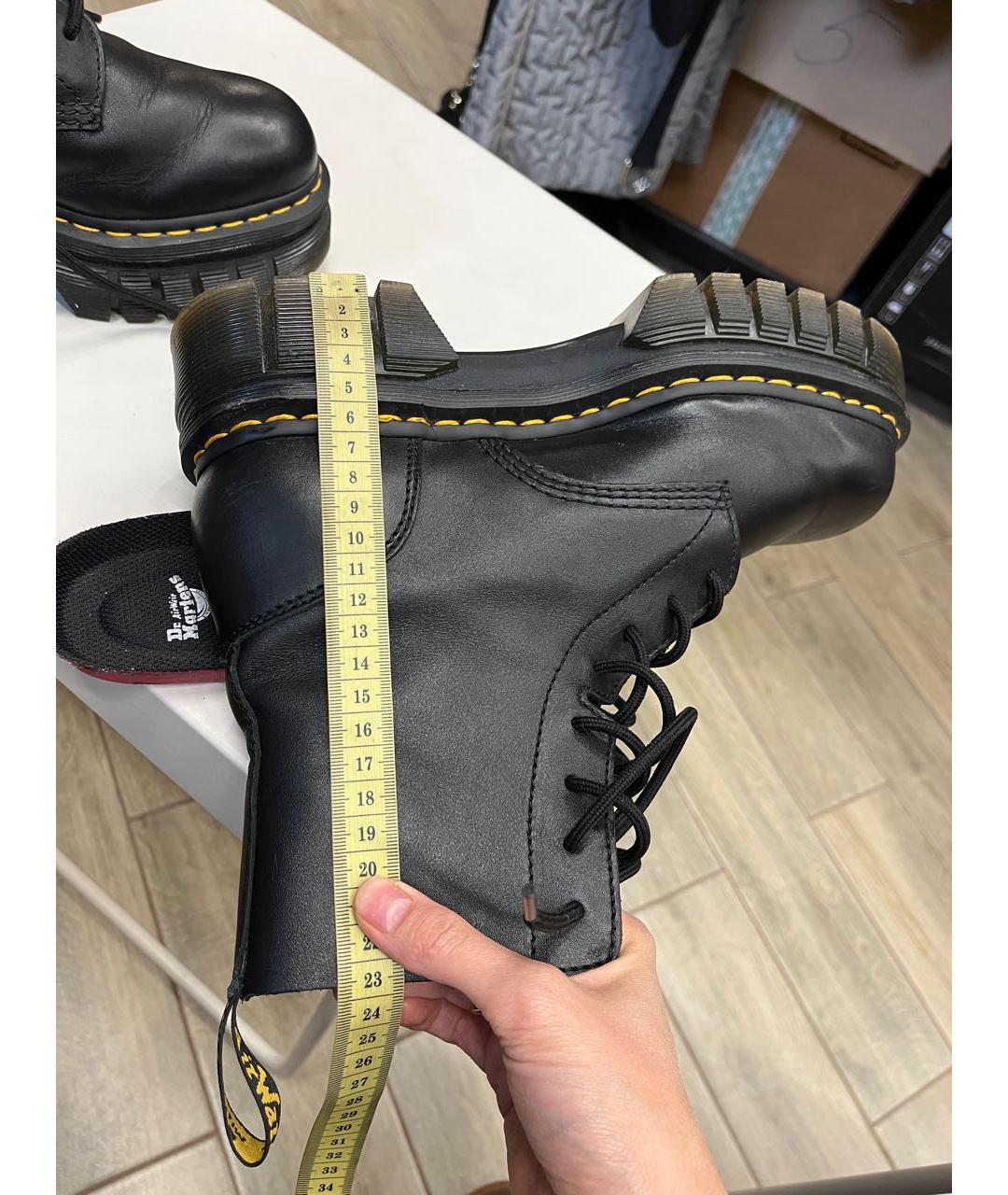 DR. MARTENS Черные кожаные ботинки, фото 7