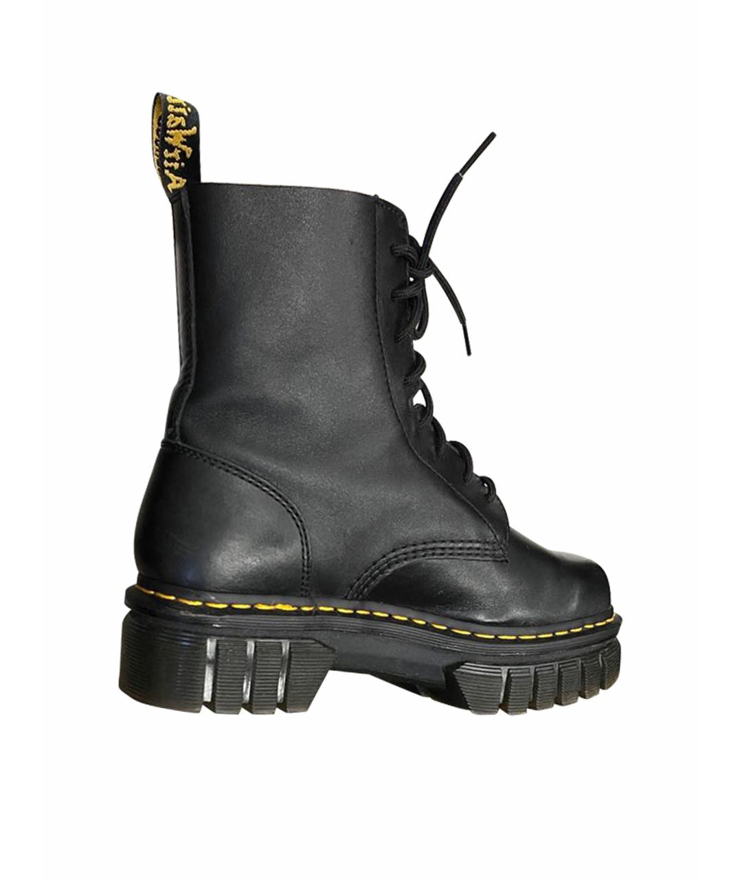 DR. MARTENS Черные кожаные ботинки, фото 1