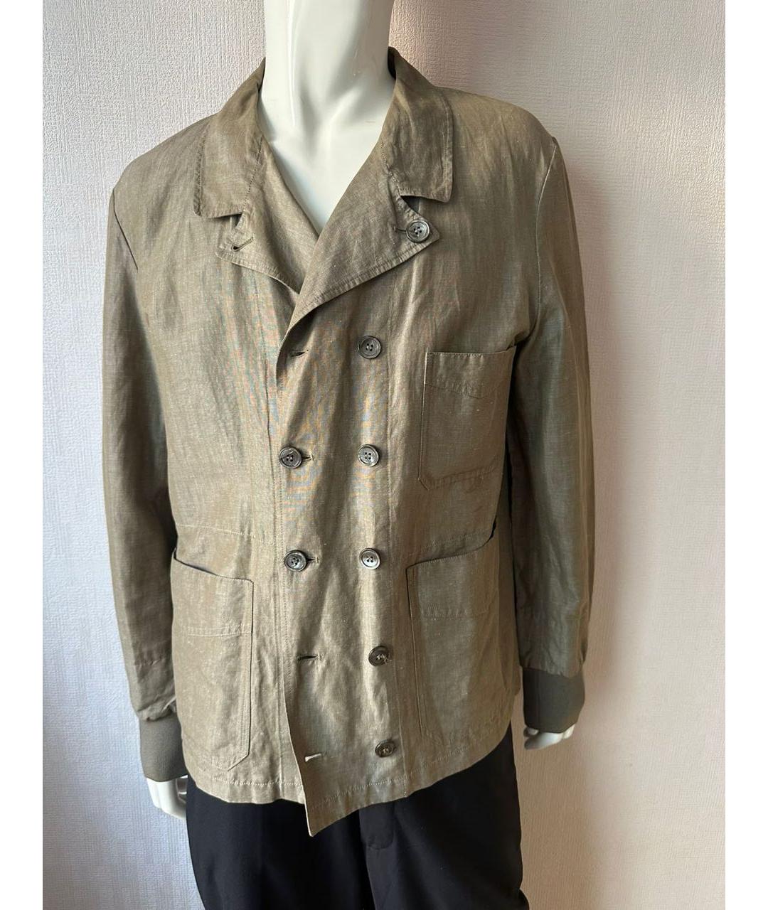 SAINT LAURENT Хаки куртка, фото 7