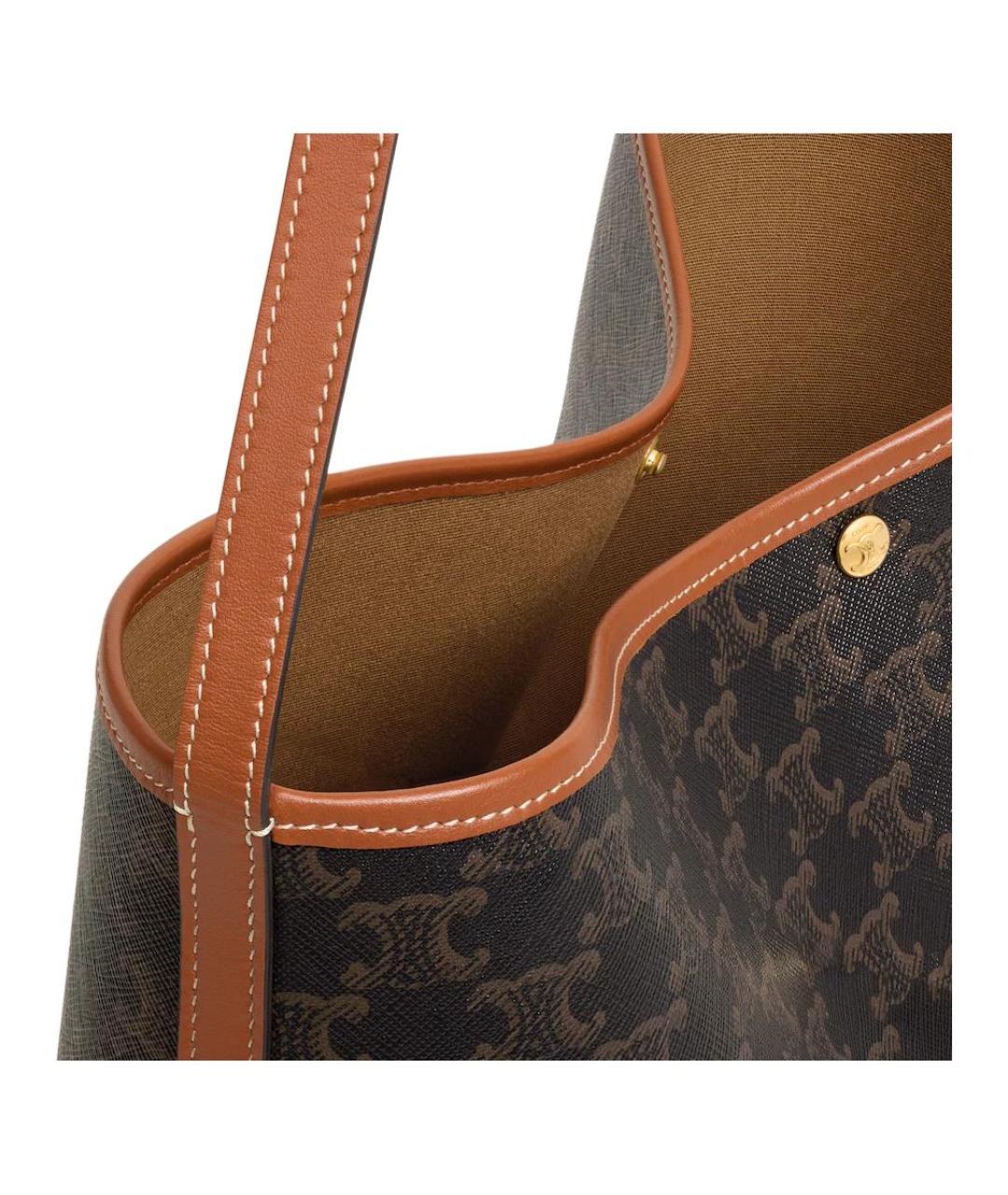 CELINE Коричневая сумка через плечо, фото 5