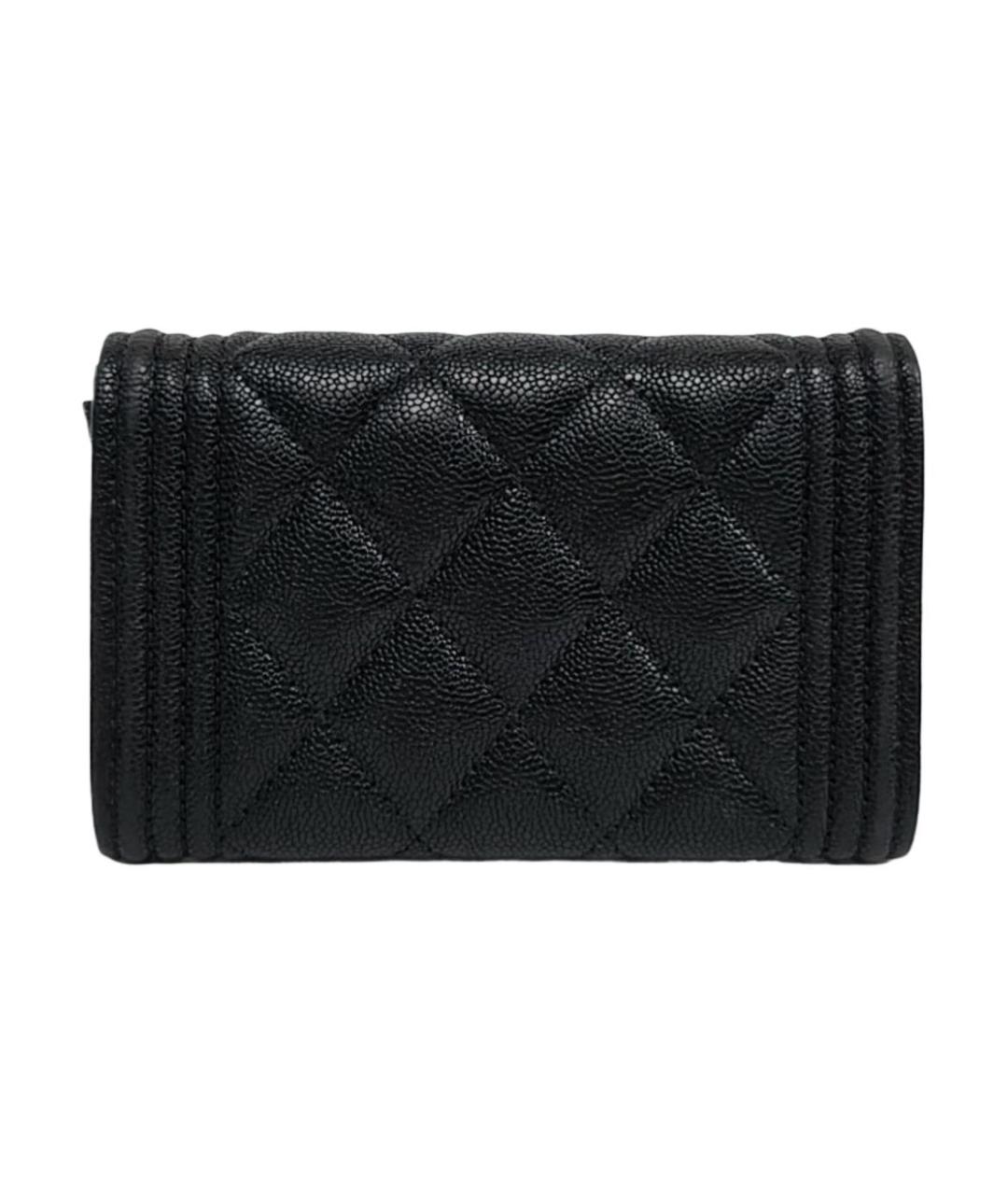 CHANEL Черный кожаный кардхолдер, фото 3