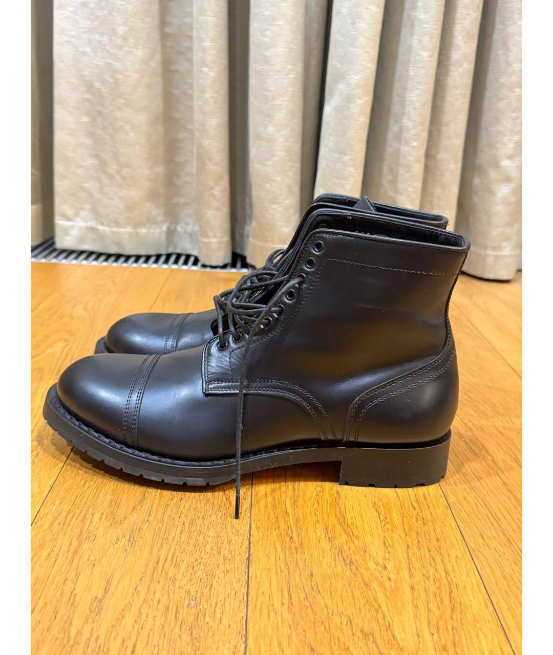 SANTONI Черные кожаные высокие ботинки, фото 5