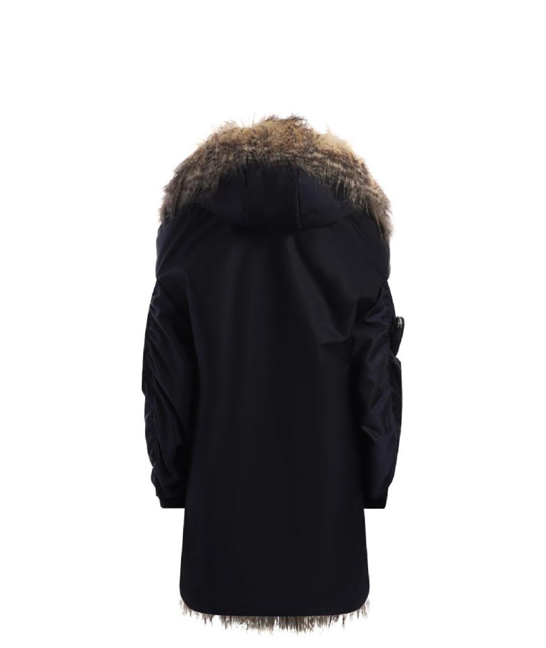 PRADA Темно-синяя полиамидовая парка, фото 2