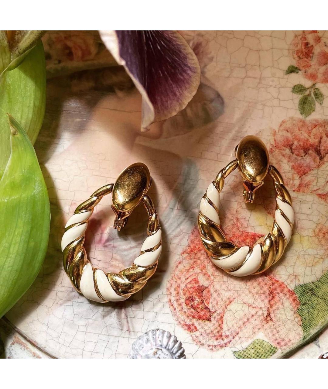 MONET Золотые позолоченные клипсы, фото 9