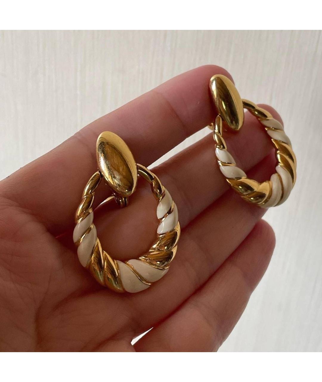 MONET Золотые позолоченные клипсы, фото 5