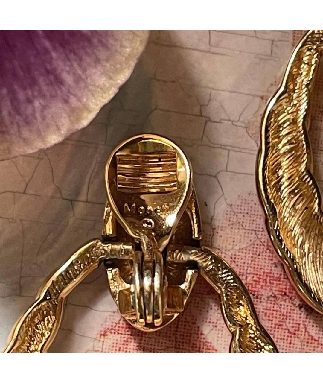 MONET Золотые позолоченные клипсы, фото 8