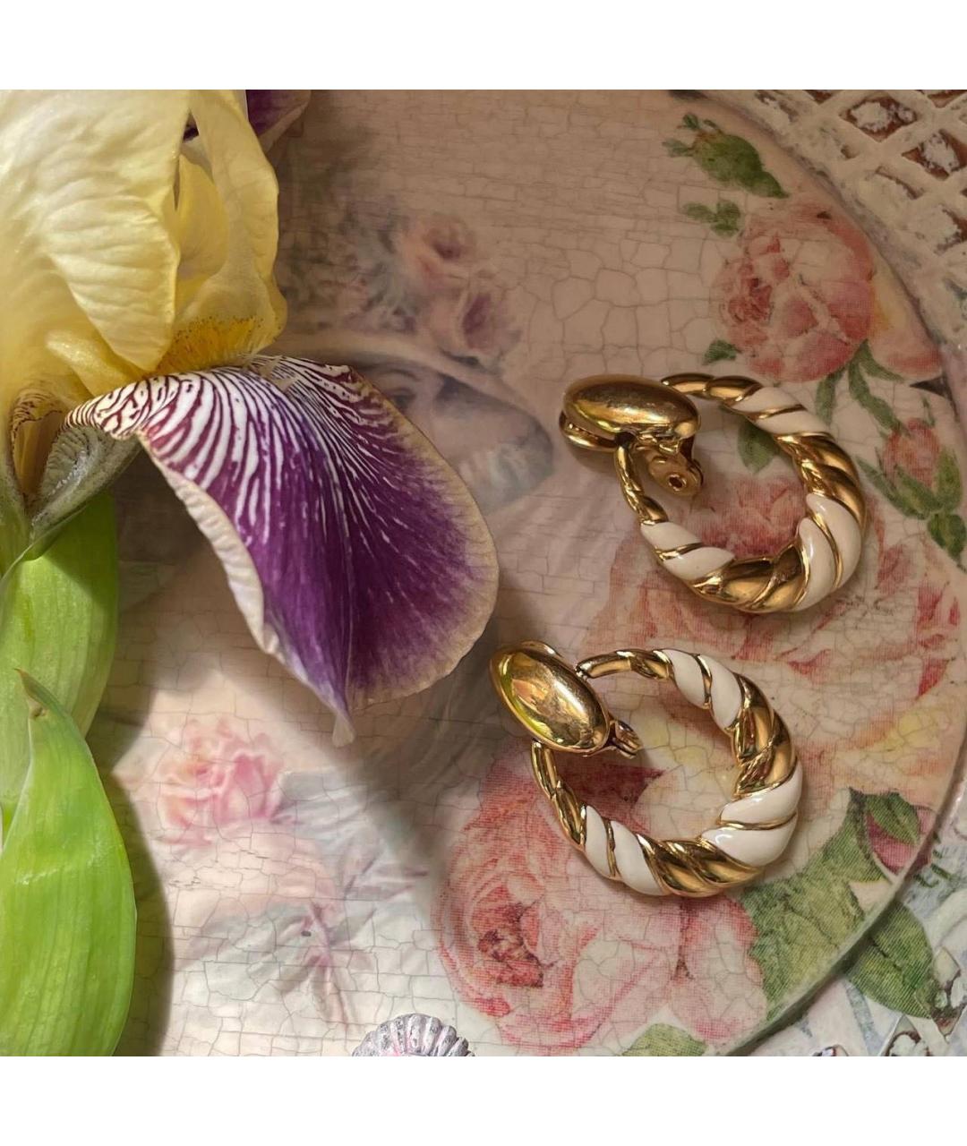 MONET Золотые позолоченные клипсы, фото 2