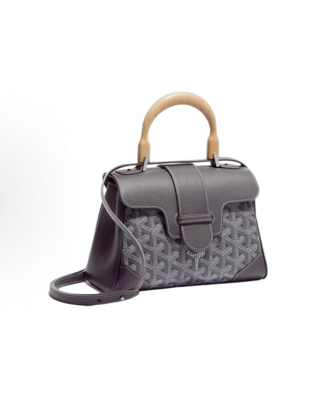 GOYARD Антрацитовая сумка с короткими ручками, фото 2