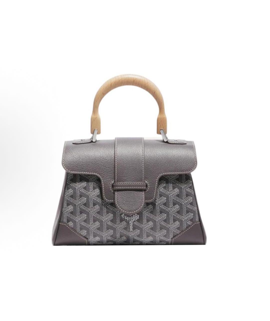 GOYARD Антрацитовая сумка с короткими ручками, фото 1