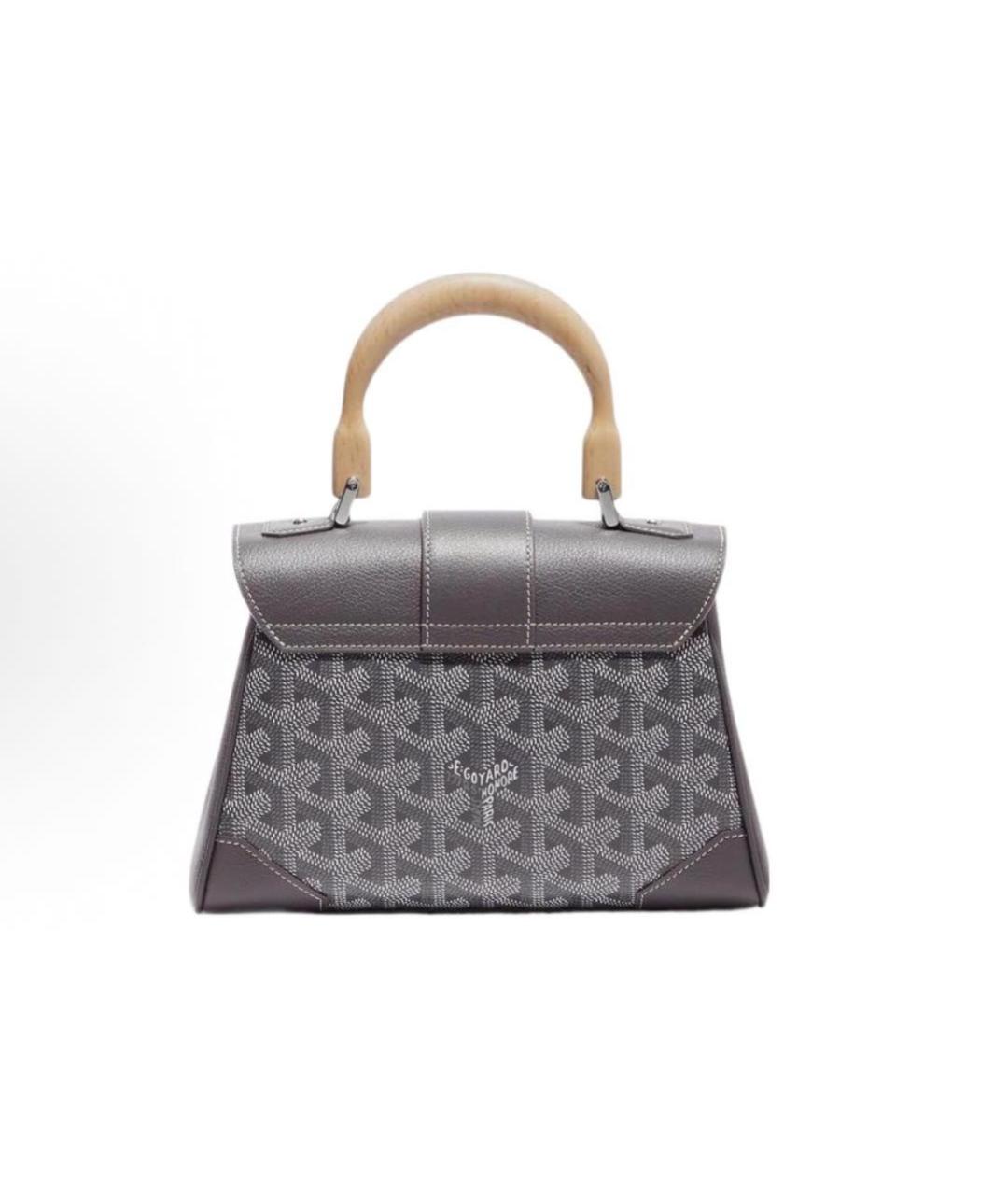 GOYARD Антрацитовая сумка с короткими ручками, фото 3