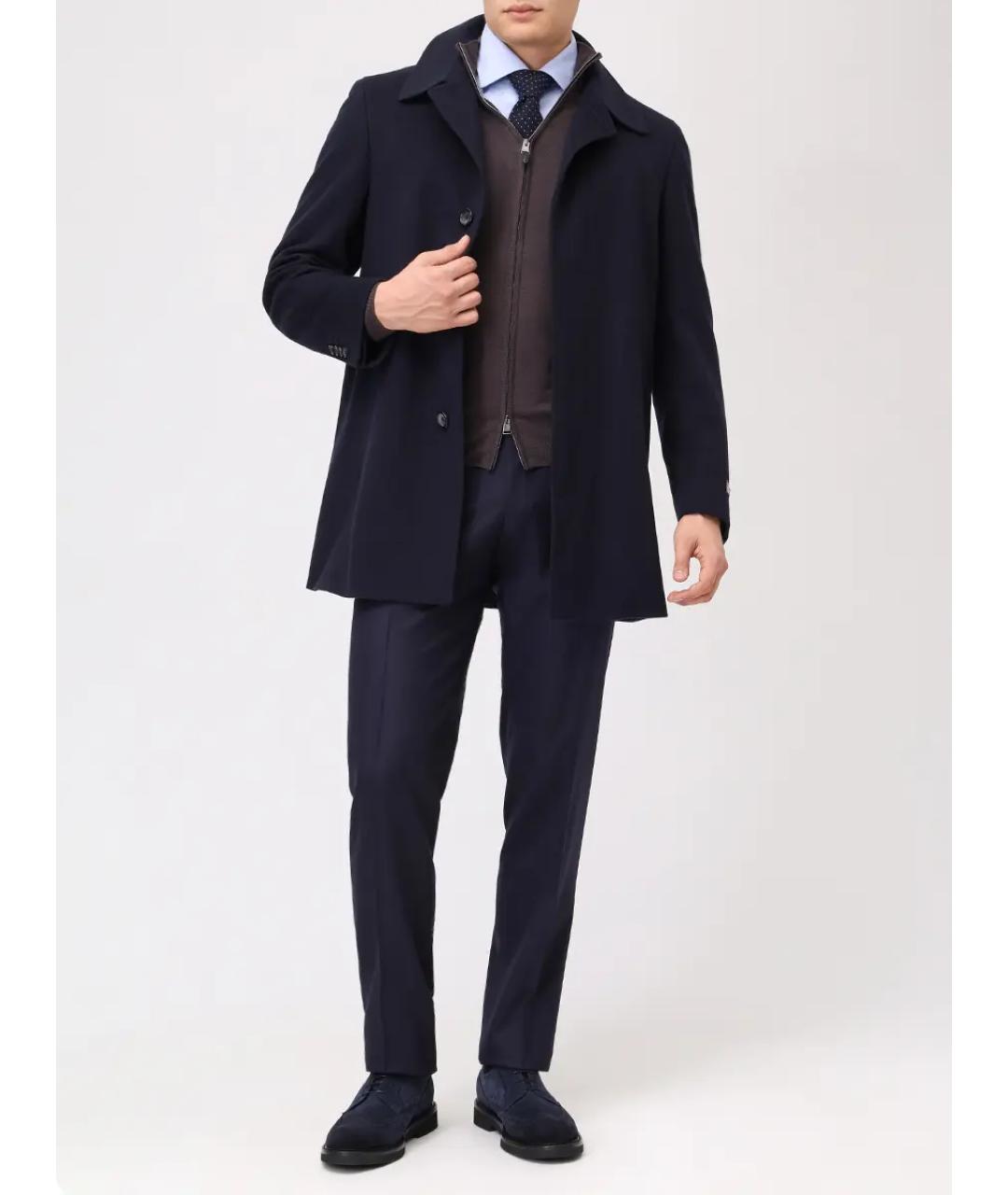 CANALI Синее пальто, фото 2