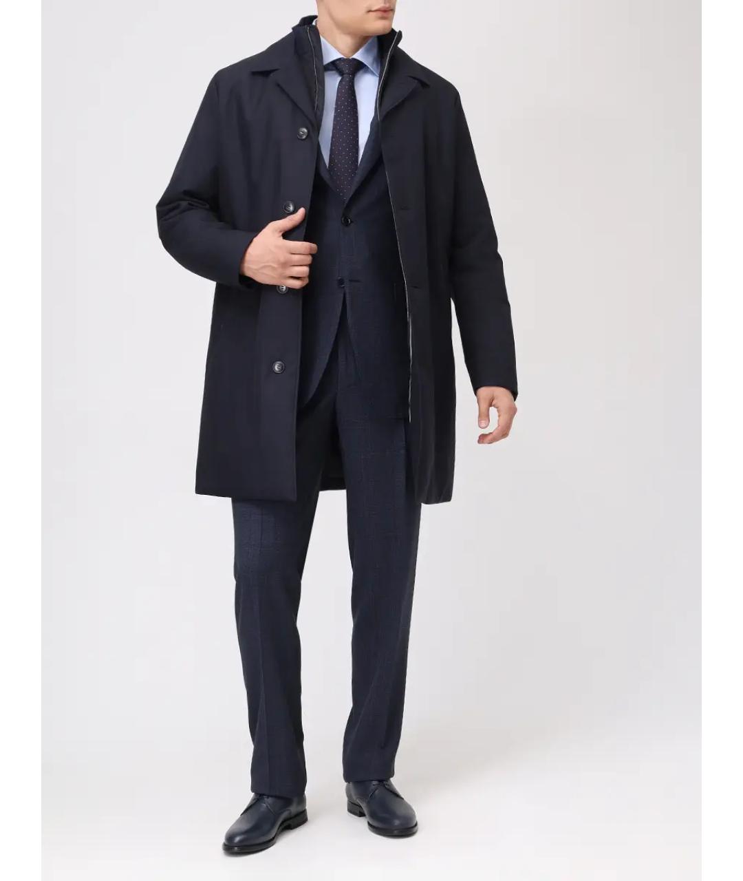 CANALI Синий тренч / плащ, фото 2