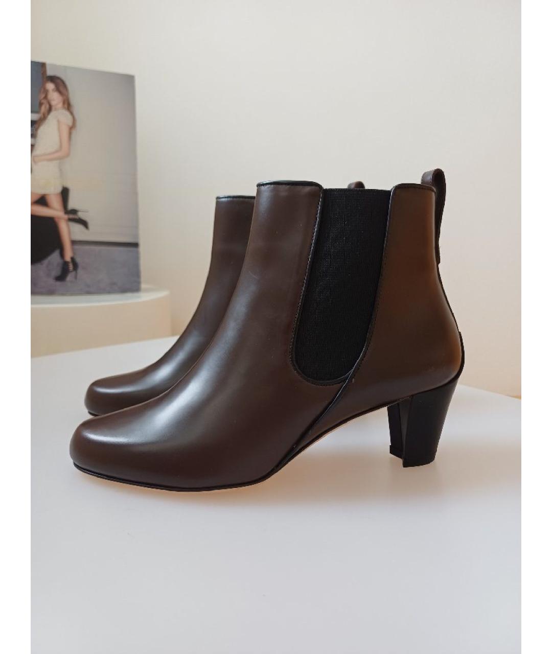 BALLY Коричневые кожаные ботинки, фото 2