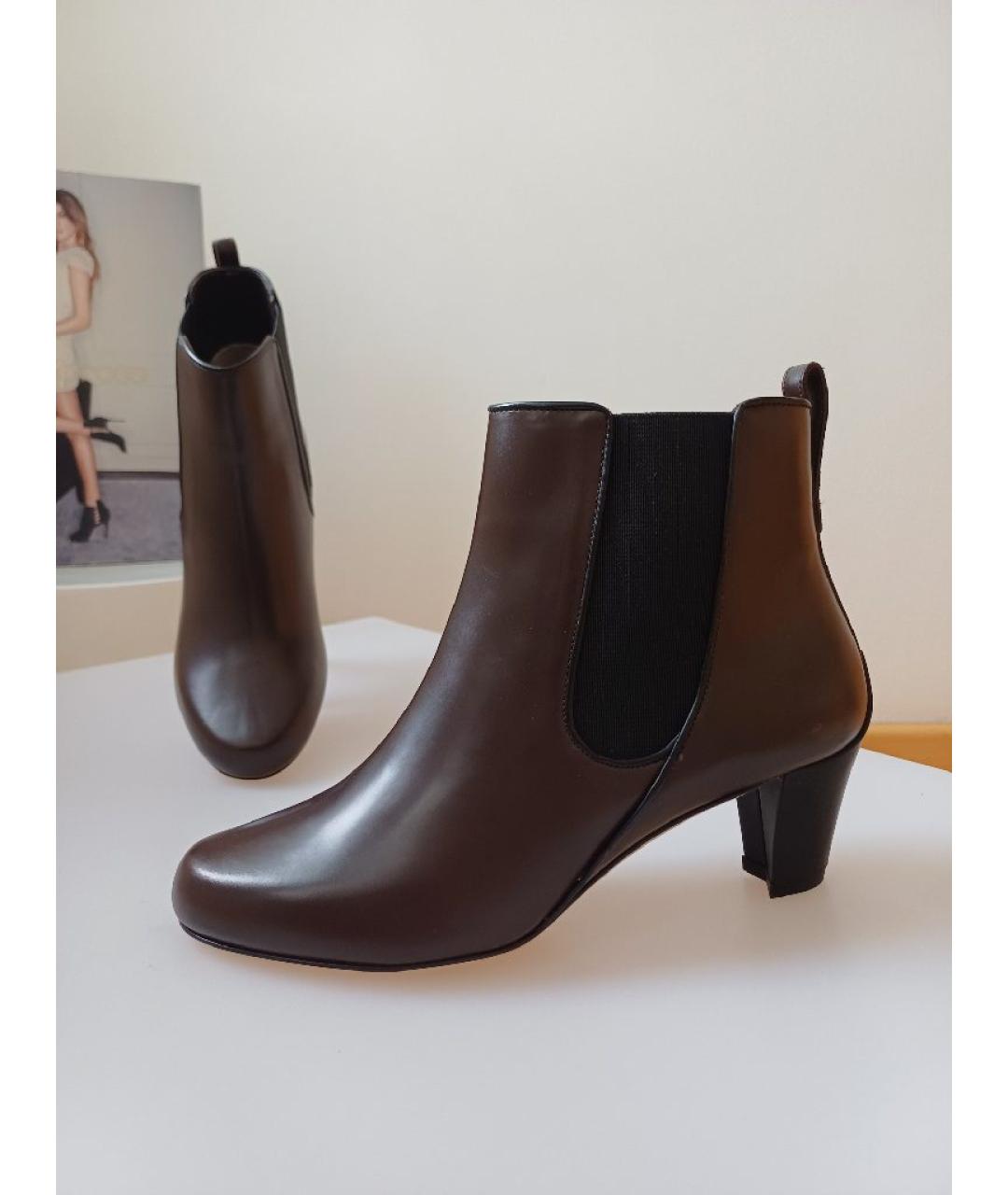 BALLY Коричневые кожаные ботинки, фото 3