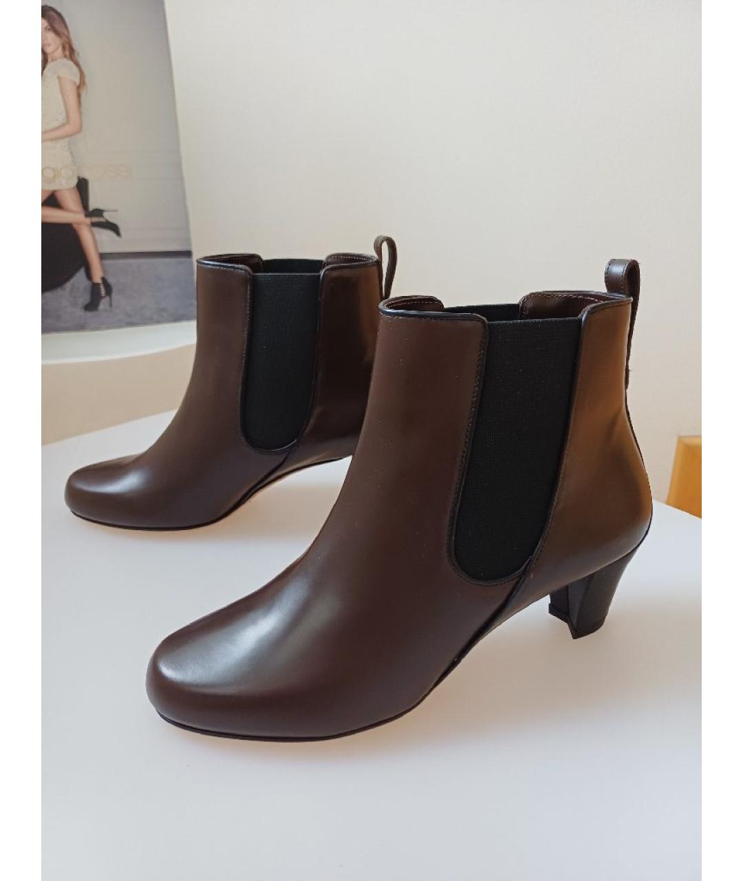 BALLY Коричневые кожаные ботинки, фото 4
