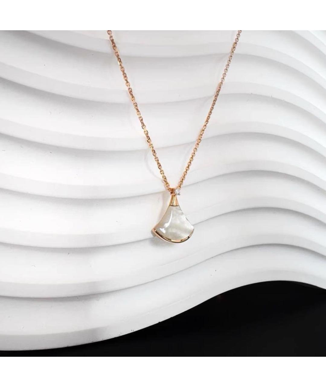 BVLGARI Золотая подвеска из розового золота, фото 4