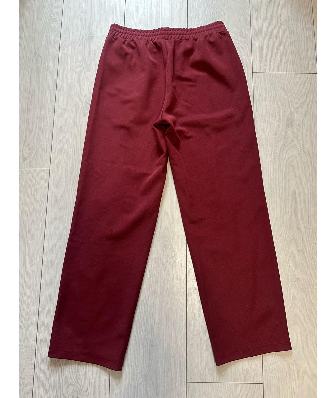 SPORTY AND RICH Бордовые брюки широкие, фото 5