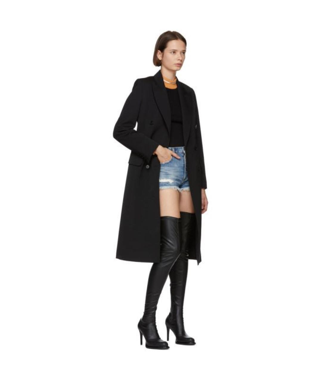 STELLA MCCARTNEY Черные кожаные ботфорты, фото 2