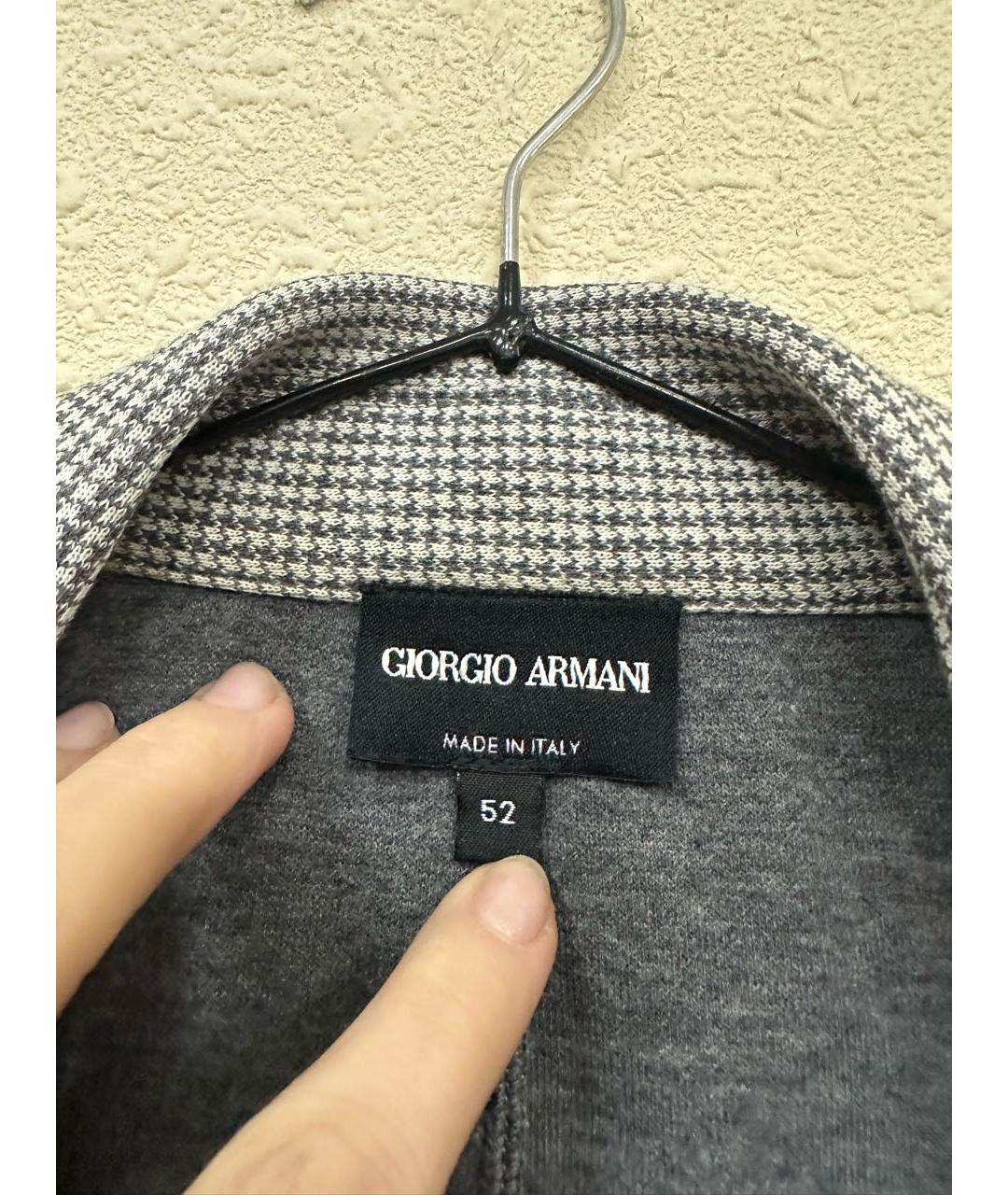 GIORGIO ARMANI Серый пиджак, фото 3