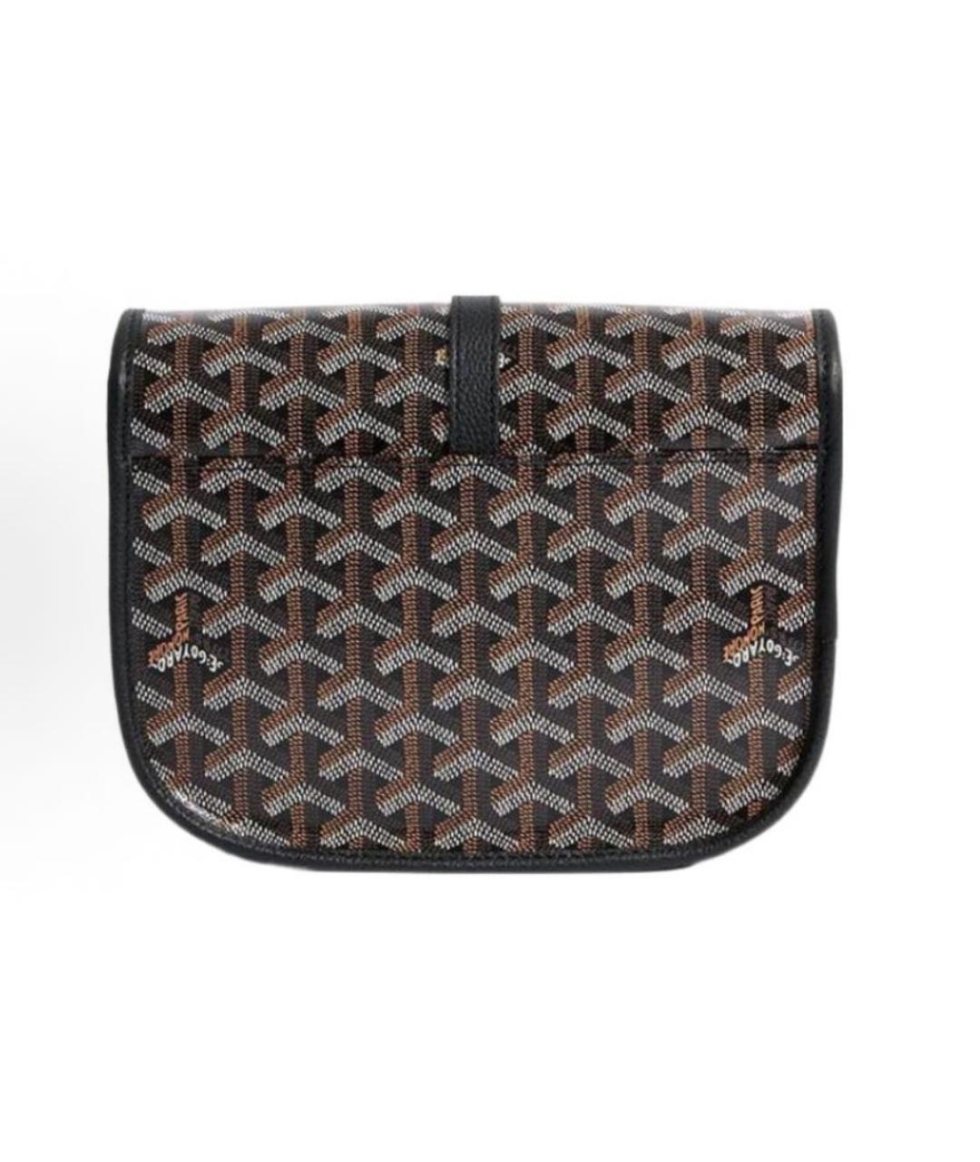 GOYARD Черная кожаная сумка на плечо, фото 3
