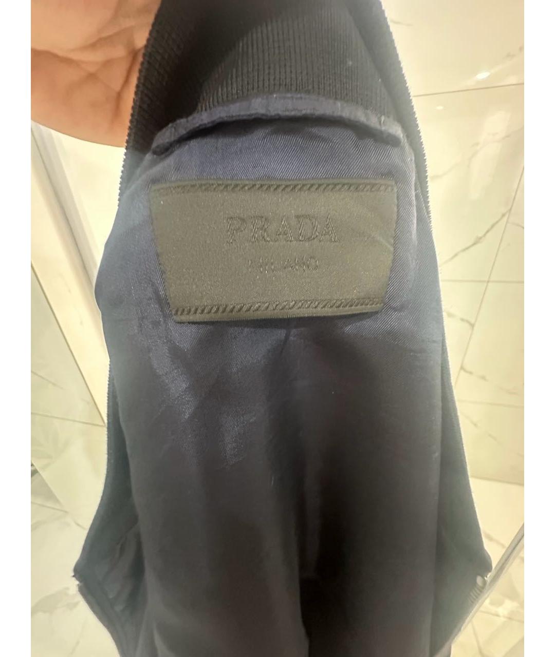 PRADA Синяя полиамидовая куртка, фото 4