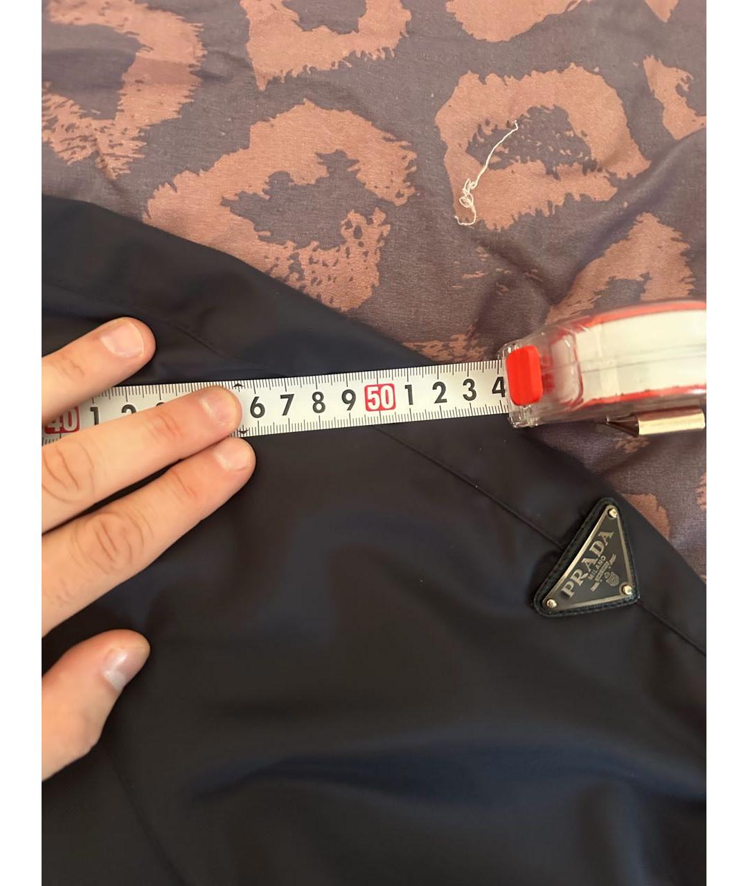 PRADA Синяя полиамидовая куртка, фото 5
