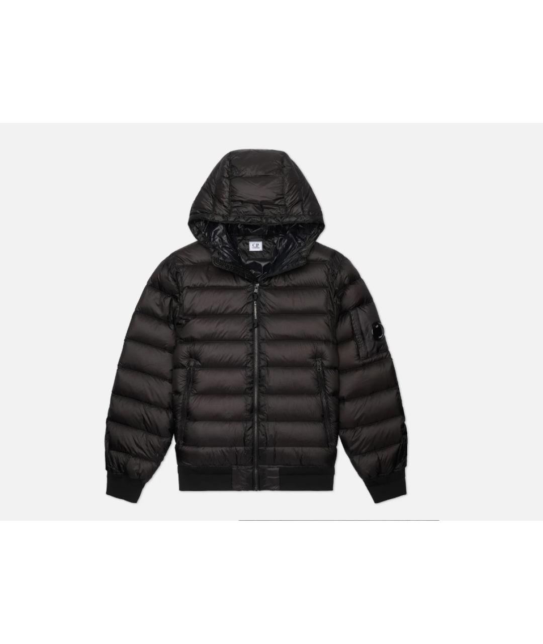CP COMPANY Черный полиамидовый пуховик, фото 7