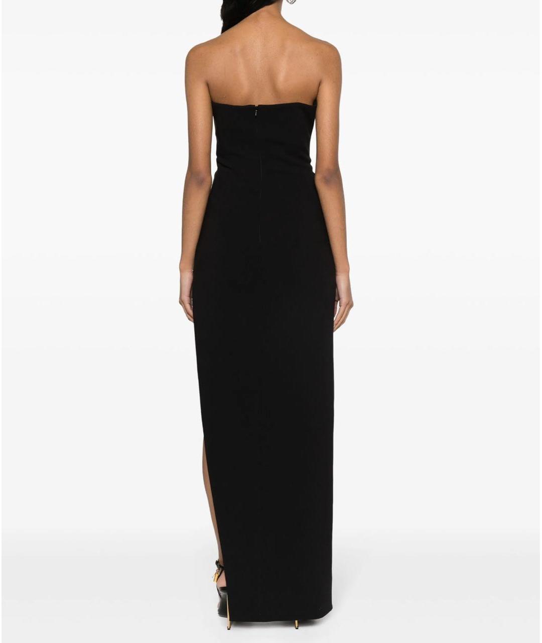 NISSA Черное вискозное вечернее платье, фото 4