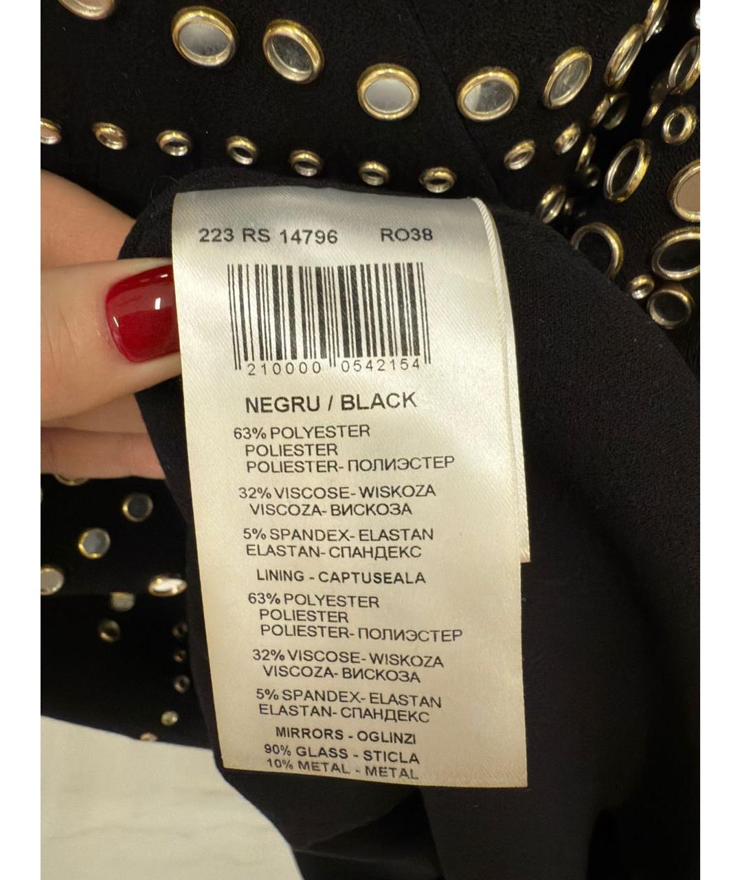 NISSA Черное вискозное вечернее платье, фото 5