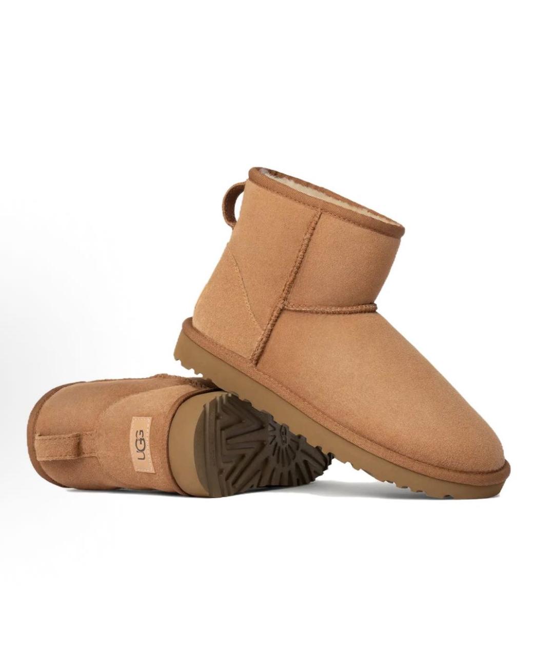UGG AUSTRALIA Коричневые замшевые ботинки, фото 3