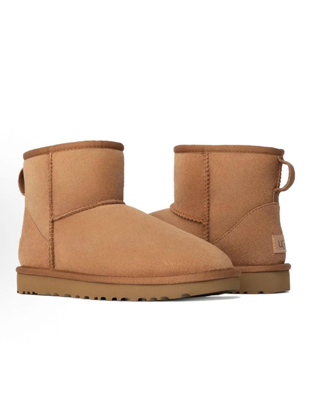 UGG AUSTRALIA Коричневые замшевые ботинки, фото 2