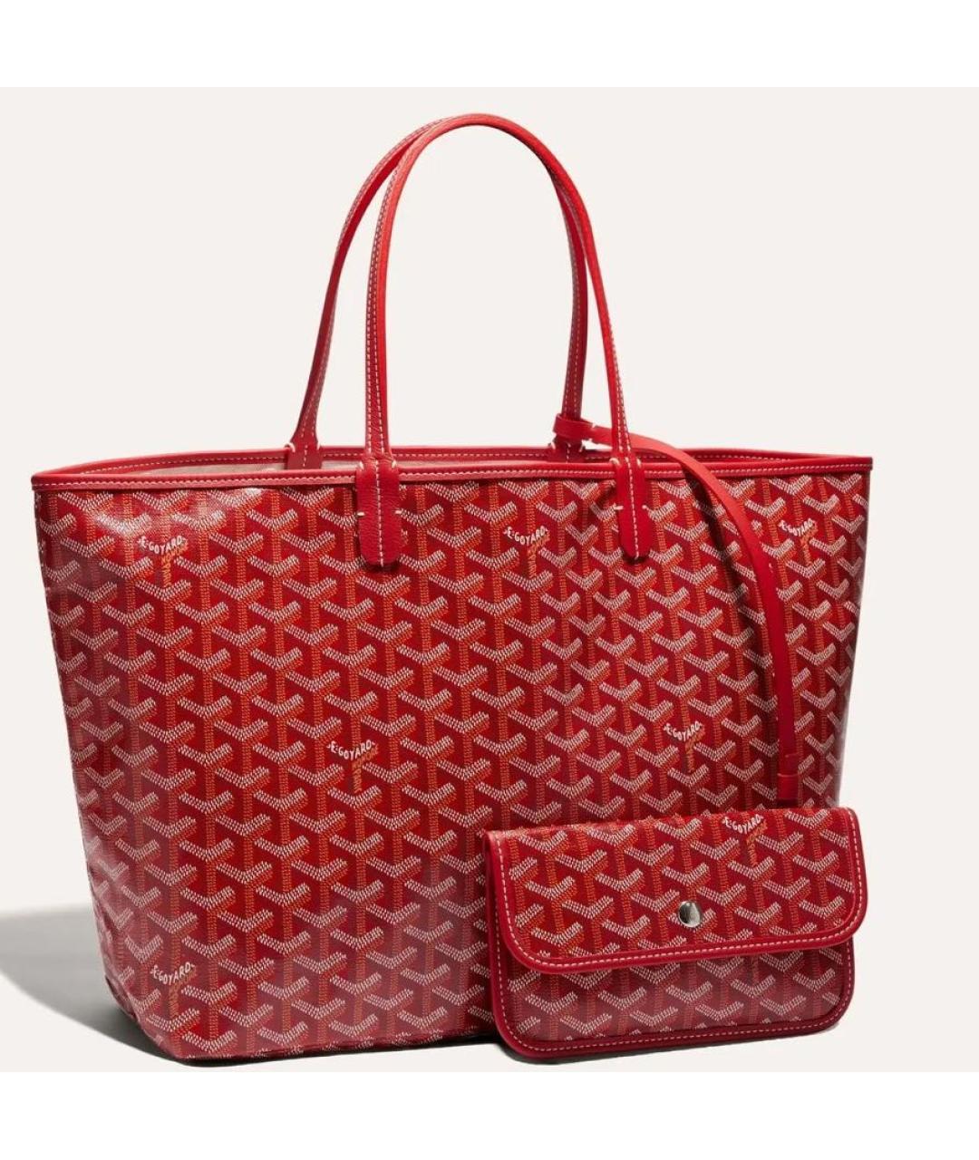 GOYARD Красная сумка тоут, фото 7