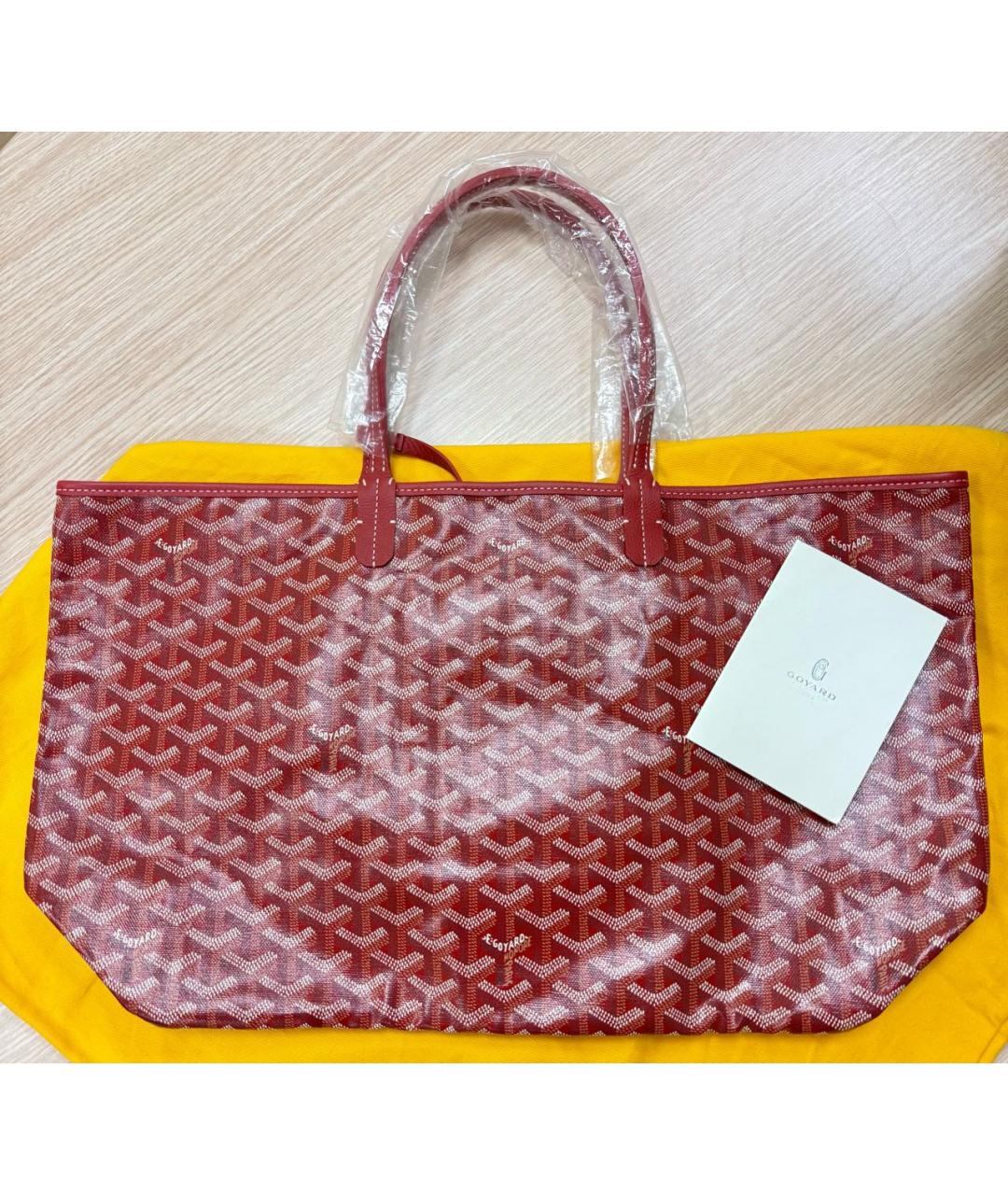 GOYARD Красная сумка тоут, фото 3