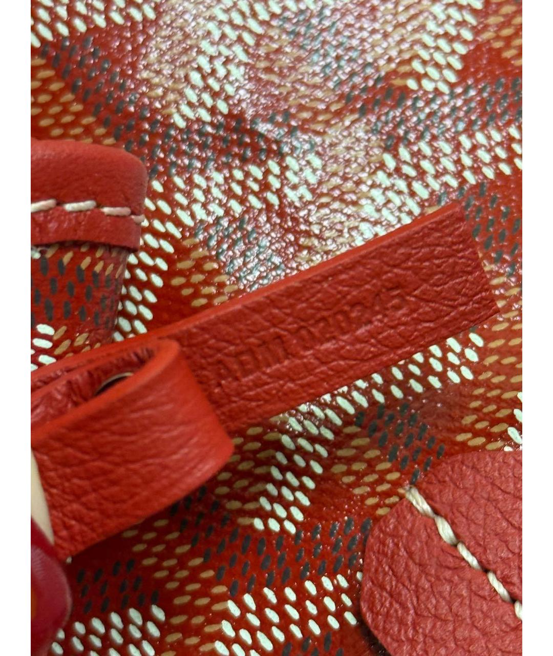 GOYARD Красная сумка тоут, фото 5