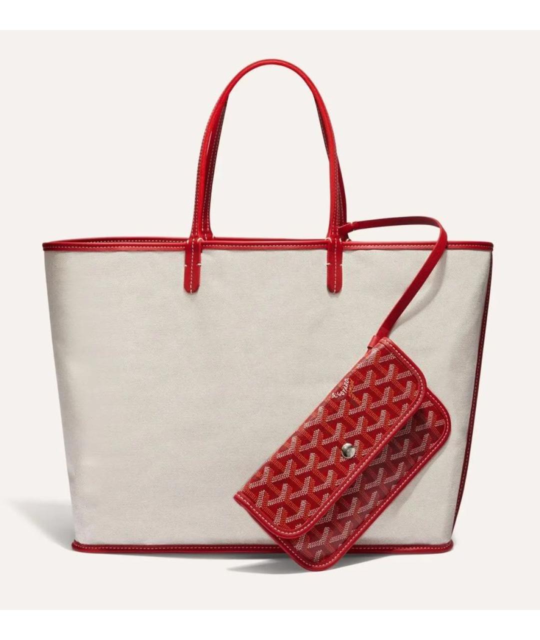 GOYARD Красная сумка тоут, фото 2