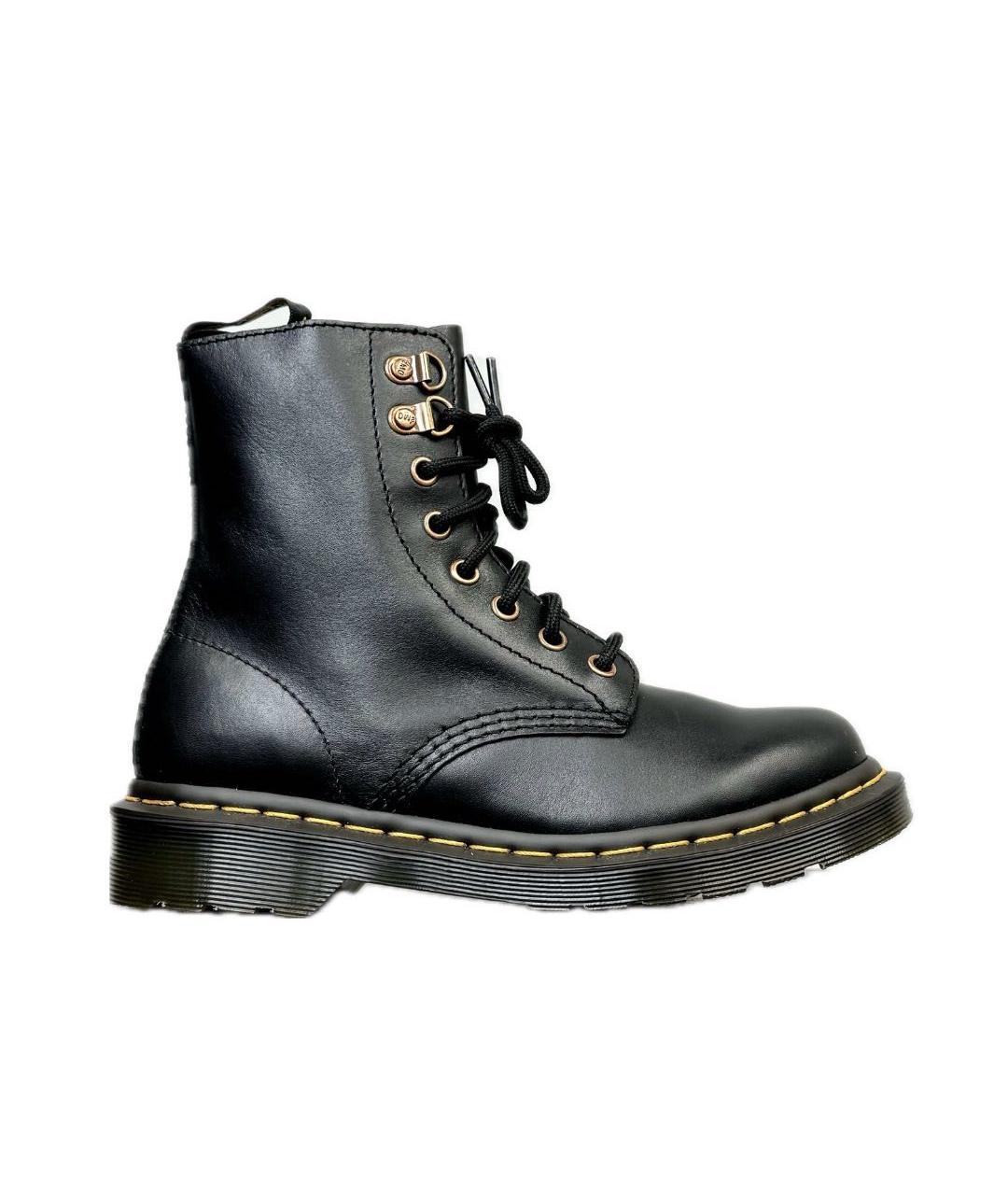 DR. MARTENS Черные кожаные ботинки, фото 5