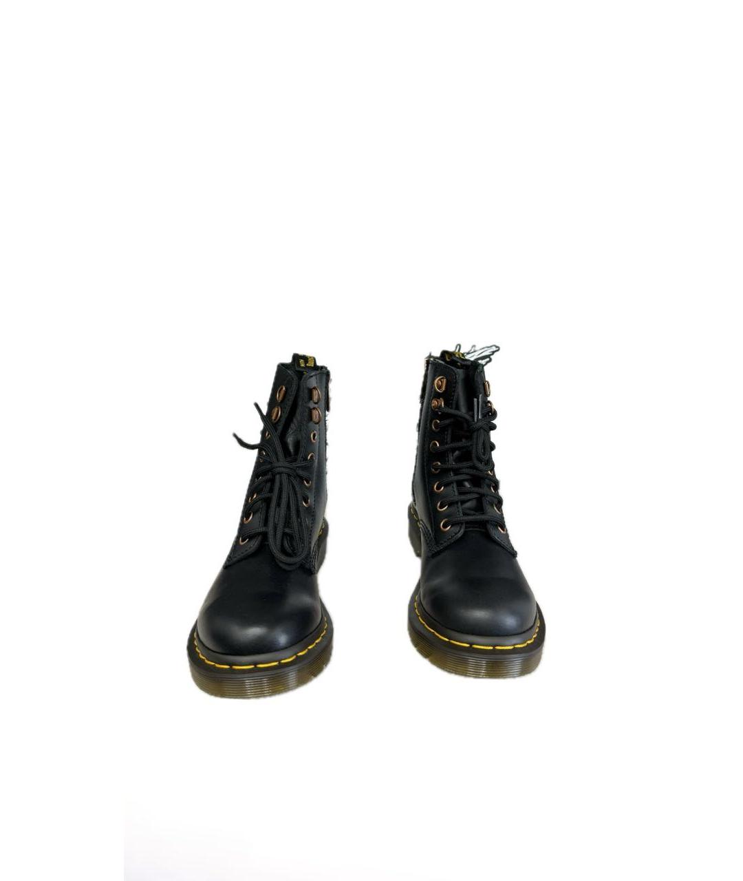 DR. MARTENS Черные кожаные ботинки, фото 2