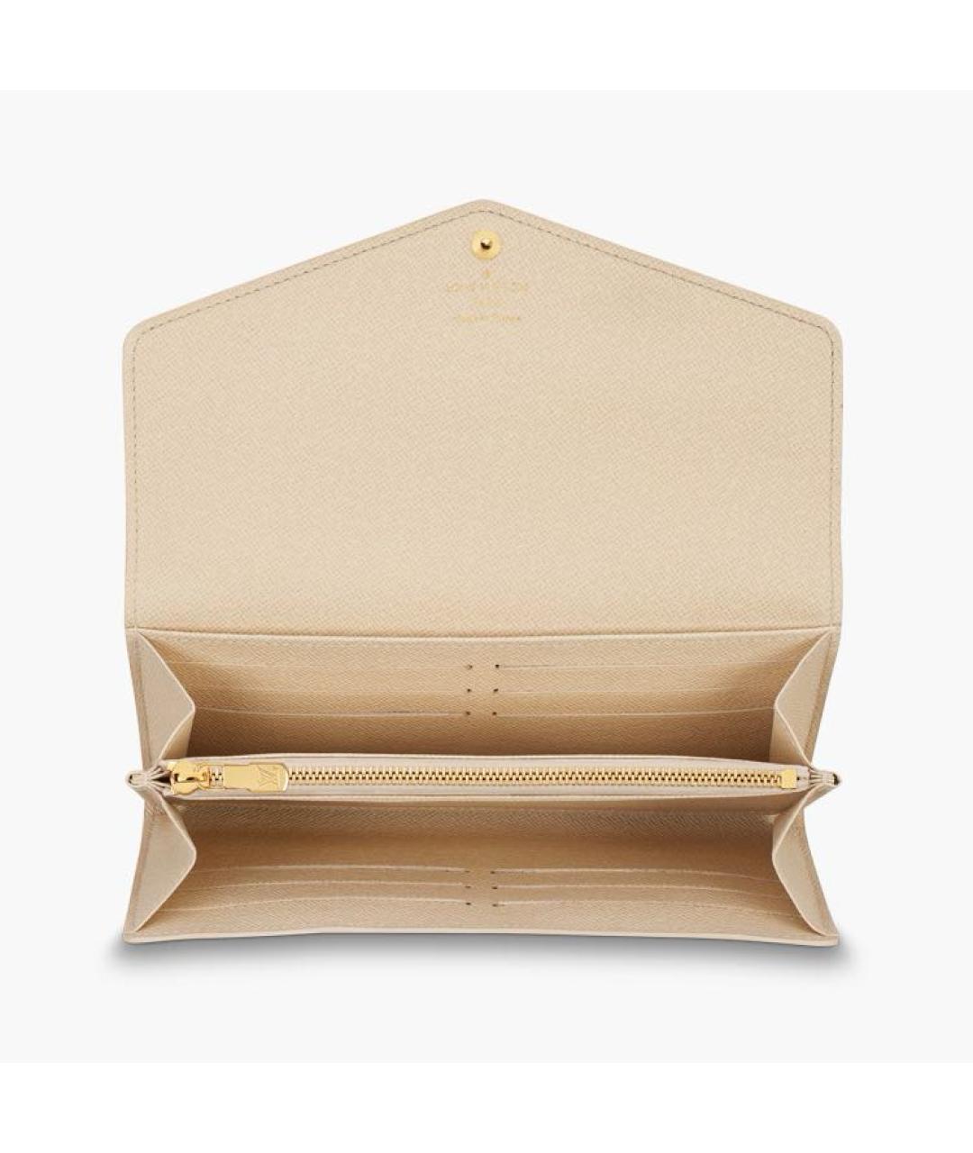 LOUIS VUITTON Бежевый кошелек, фото 4