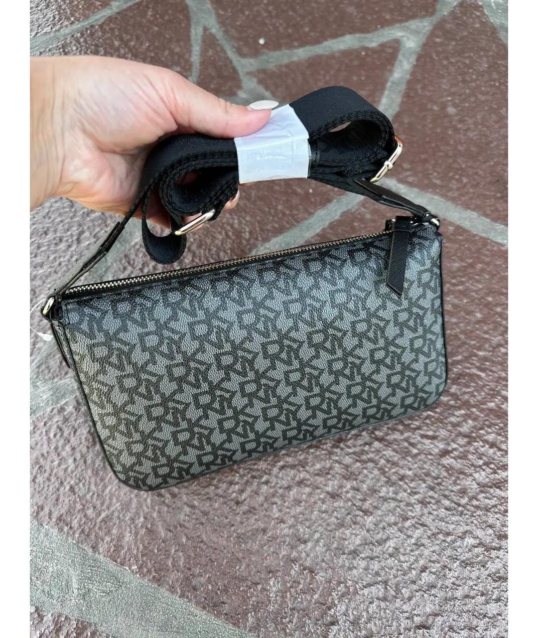 DKNY Черная сумка через плечо из искусственной кожи, фото 2