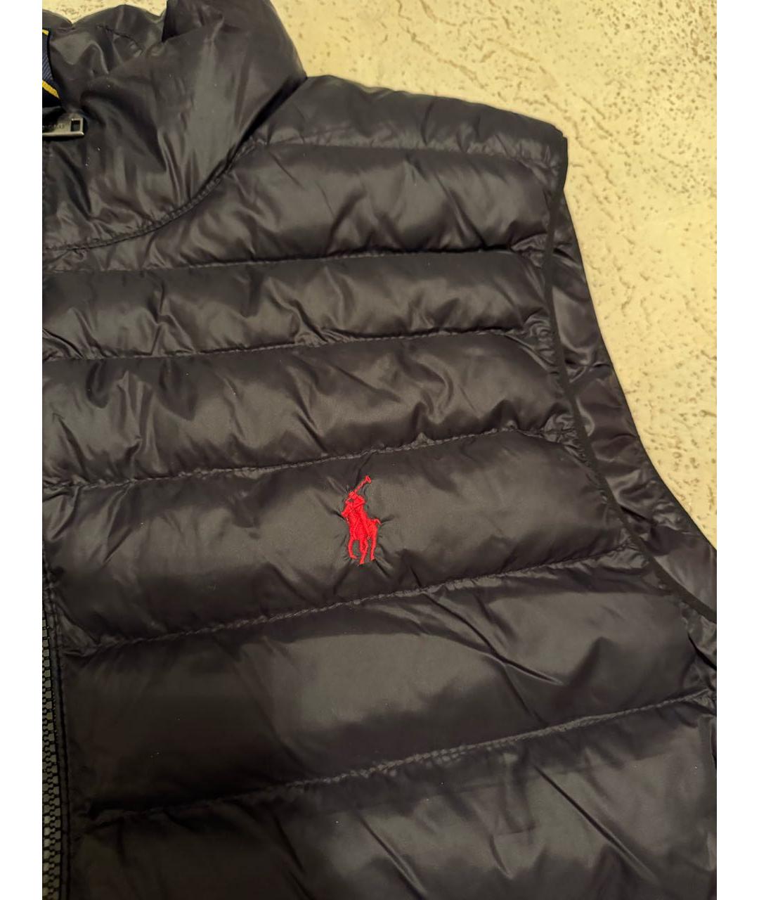 POLO RALPH LAUREN Темно-синий синтетический жилет, фото 3