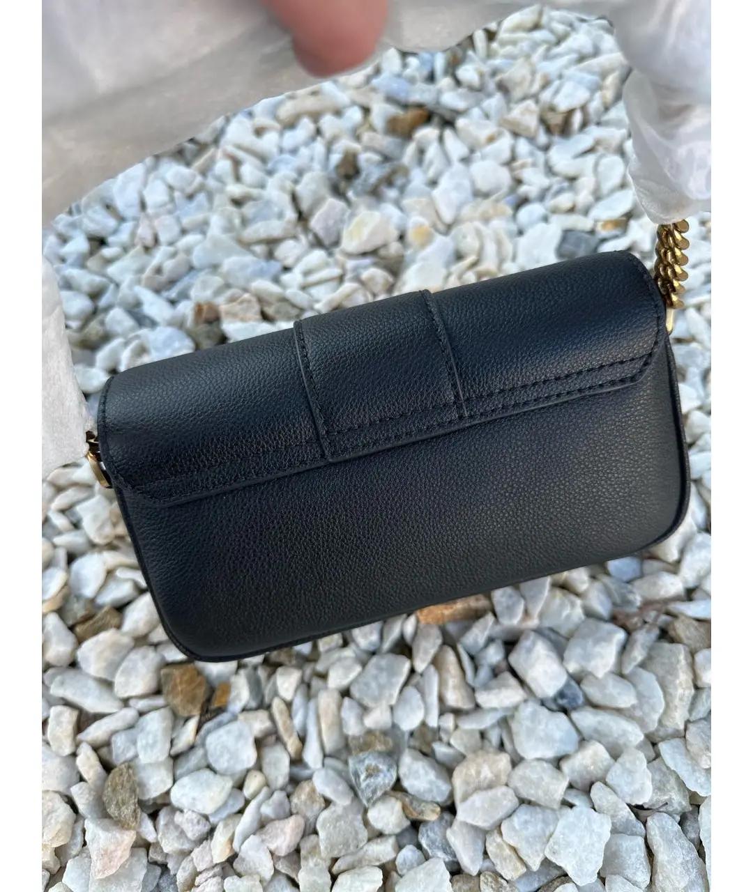 PINKO Черная кожаная сумка через плечо, фото 3