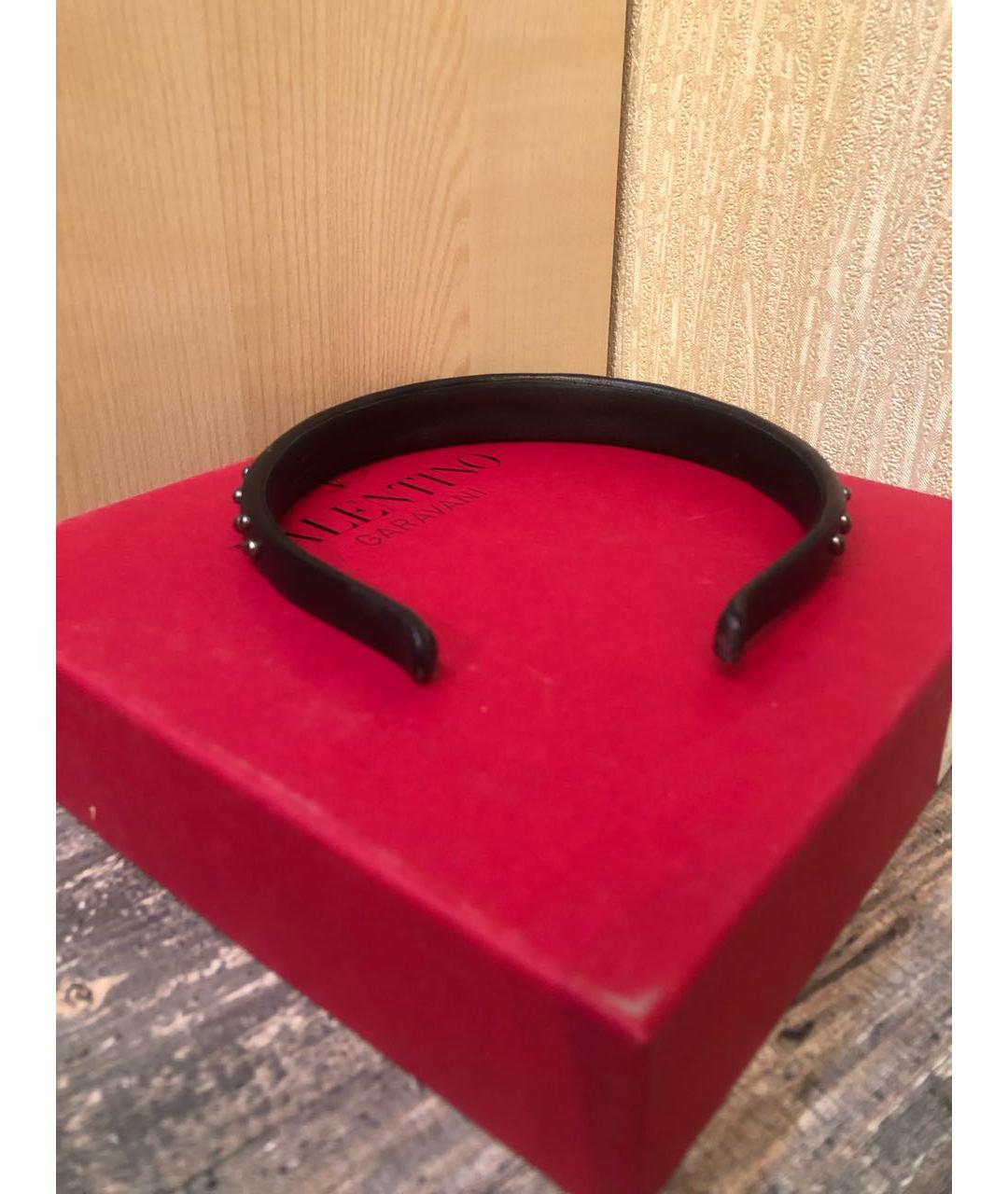 VALENTINO Черный ободок, фото 4